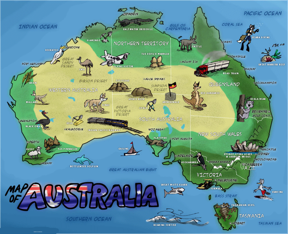 australia-tourist-map